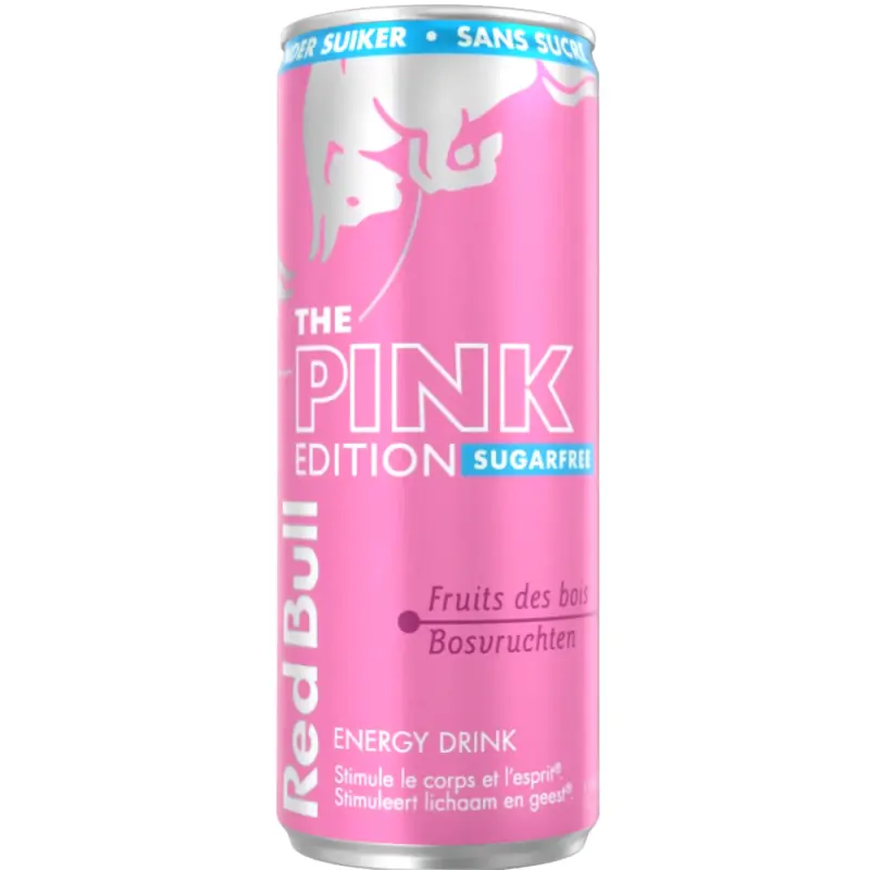 Red Bull 250 ML – Pink Edition – lesní plody (lesní plody) – bez cukru